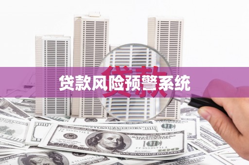 崇州贷款风险预警系统