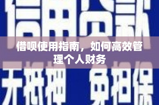 崇州借呗使用指南，如何高效管理个人财务