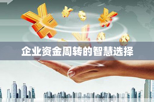 崇州企业资金周转的智慧选择