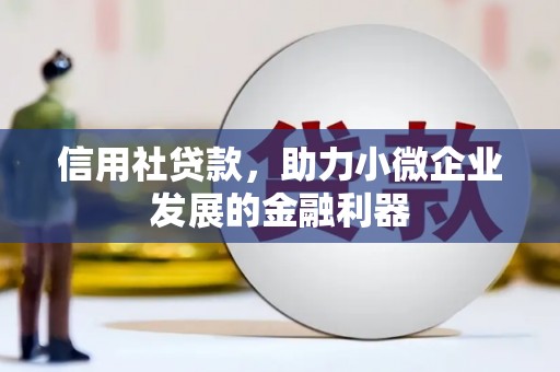 崇州信用社贷款，助力小微企业发展的金融利器