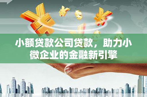 崇州小额贷款公司贷款，助力小微企业的金融新引擎