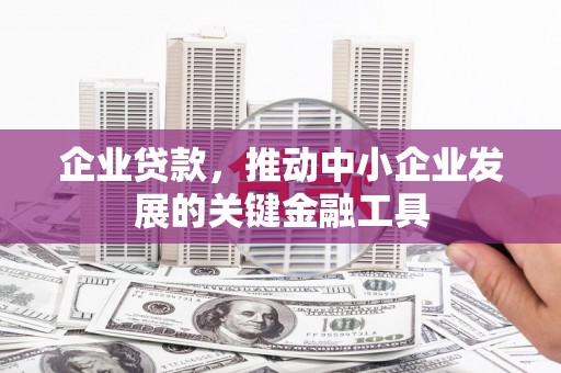 崇州企业贷款，推动中小企业发展的关键金融工具