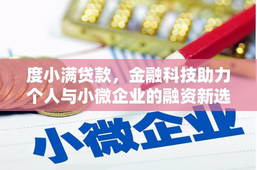 崇州度小满贷款，金融科技助力个人与小微企业的融资新选择