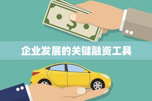 崇州企业发展的关键融资工具