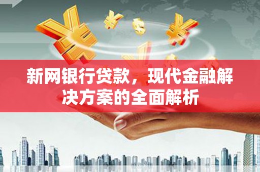 崇州新网银行贷款，现代金融解决方案的全面解析
