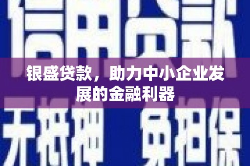 崇州银盛贷款，助力中小企业发展的金融利器