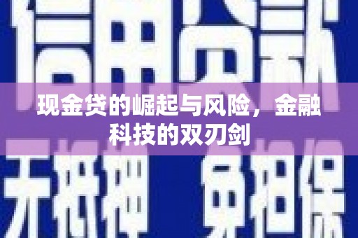 崇州现金贷的崛起与风险，金融科技的双刃剑