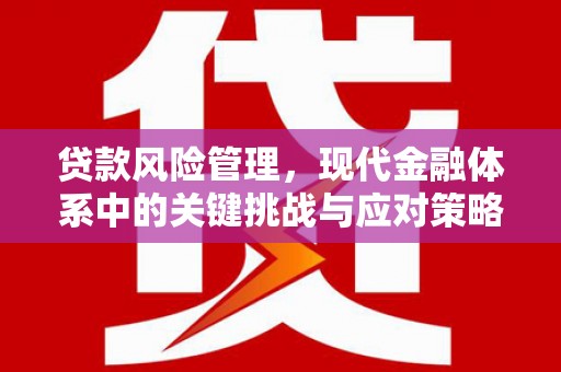 崇州贷款风险管理，现代金融体系中的关键挑战与应对策略